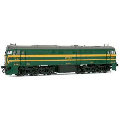 Electrotren E3114S - Locomotive 321.063 green & yellow AC Digital with Sound