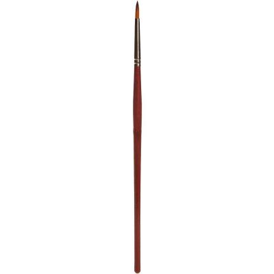 Round brush with brown tip, synthetic, size 3