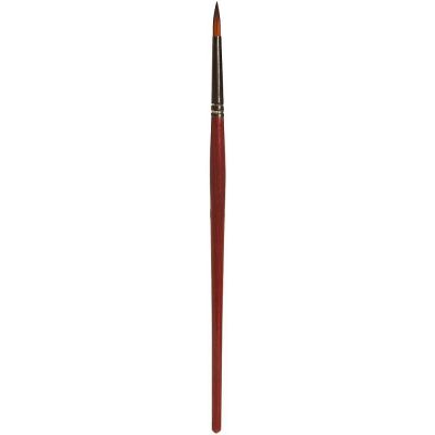 Round brush with brown tip, synthetic, size 4