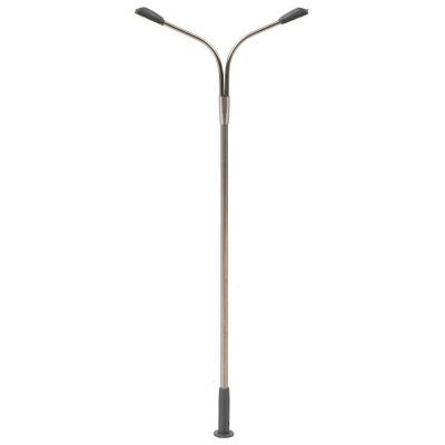 LED Street light, lamppost, two arms, cold white