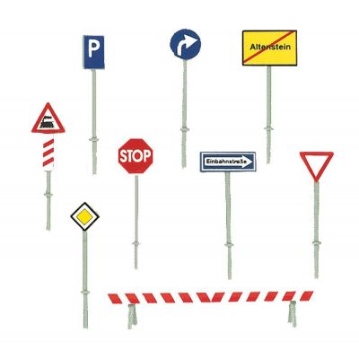 Set of traffic signs