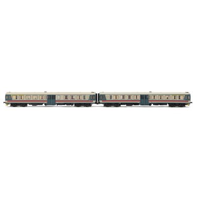 Αυτοκινούμενο Set x2 Diesel Railcars ALn663 series 1000 in beige/light blue livery   (motorized + dummy) RIVAROSSI HR2490