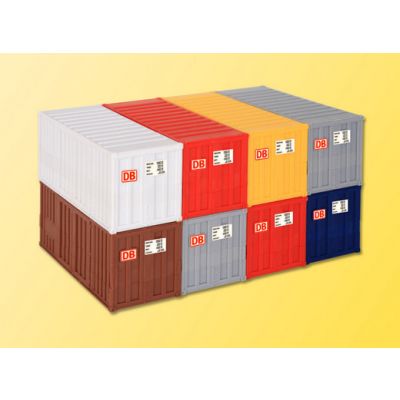 H0 20 ft container, 8 pieces