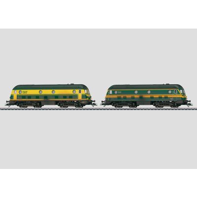 Marklin 37276  2 x Serie 59 SNCB/NMBS Double Diesel Locomotive Set.