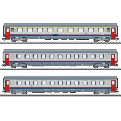 Marklin 43523 "EC 90 Vauban" Express Train Passenger Car Set.