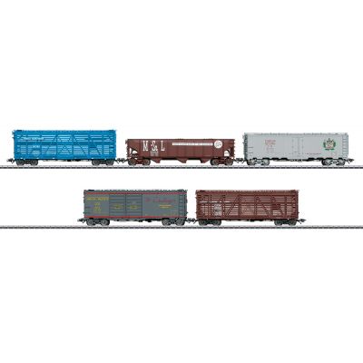 Gauge H0 - Article No. 45658 North American Freight Car Set.
