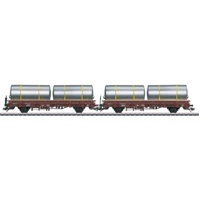 Marklin 2 Kbs 443 | Gauge H0 - Article No. 46925 Set with 2 Type Kbs Stake Cars.