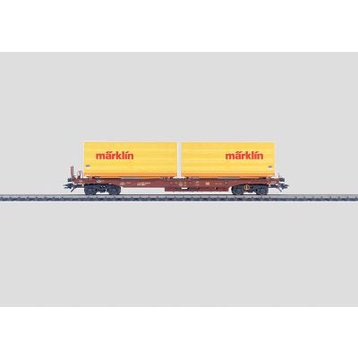 Βαγόνι Εμπορικό Gauge H0 - Article No. 47442 Deep Well Flat Car with a Convertible Truck Transport Unit. MARKLIN 047442