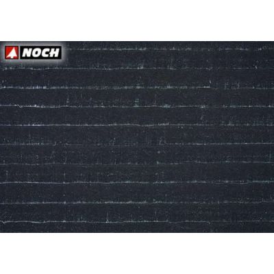HO Scale Laser-Cut Textured Roofing Sheet w/Extra Roof Ridge -- Weathered
