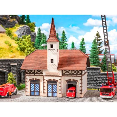 Fire Station with micro-sound Siren