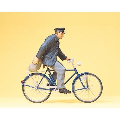 Bauer auf Fahrrad