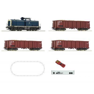 Roco 51299 - Digital z21® start Set: Diesel locomotive class 211 with freight train, DB