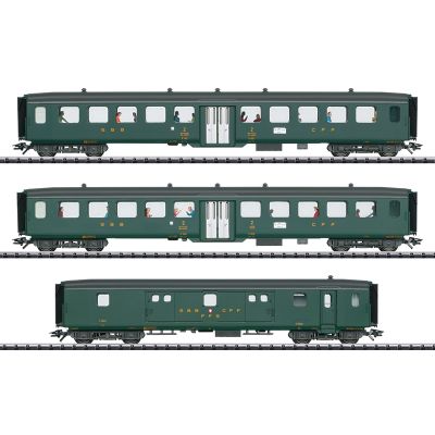 Βαγόνι Επιβατικό D96 Isar-Rh ne Express Train Passenger Car Set 2 TRIX 23133