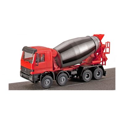 H0 Cement mixer truck with rotating mixing drum