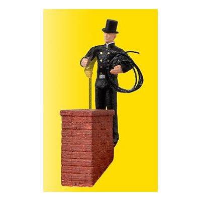 H0 Chimney sweeper with moving arm